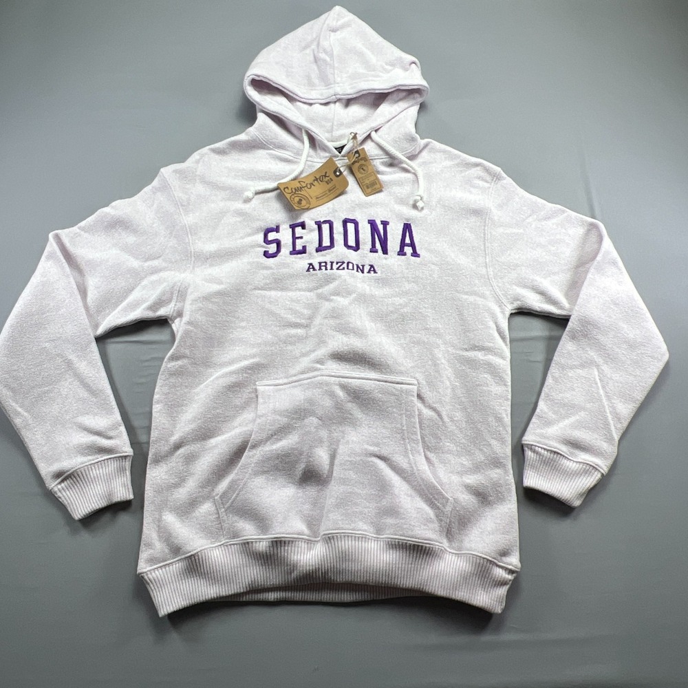 Comfortex Usa Hoodie Womens XL Ice Purple Sedona Arizona Embroidered Cotton